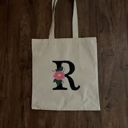 Hand Painted Canvas Tote Bag