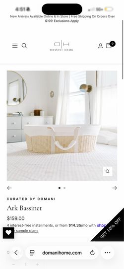 Design dua ark bassinet
