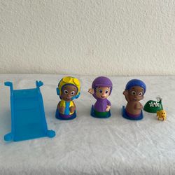 Bubble Guppies Toy Figures 2014 Nick Jr. (Pre-Owned) Lot of 6