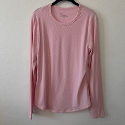 Long Sleeve Top - XXL - Pink - Women’s Top - Nobo No Boundaries