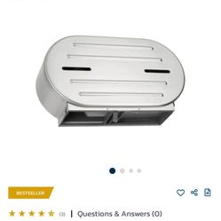 Mountedw Twin Toilet Tissue Dispenser, 9" Jumbo Roll