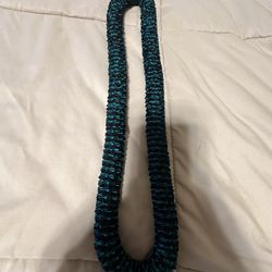 Green & Black Ribbon Lei 