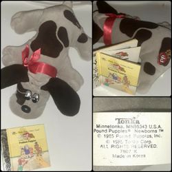 Vintage Pound Puppies/ 1985 Tonka Stuffed Animal 
