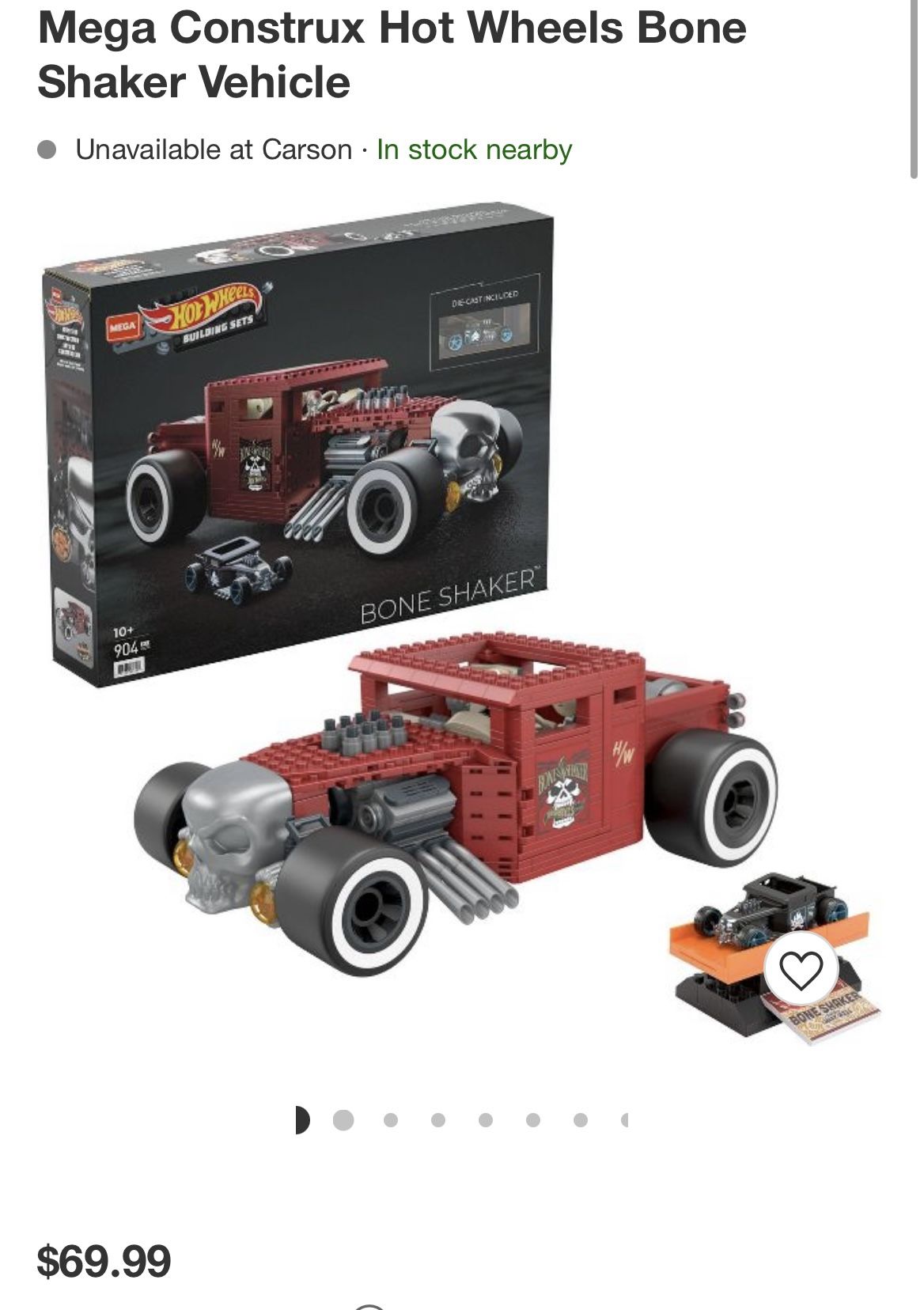 Hot Wheels Mega Construx Bone Shaker Vehicle