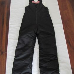 Youth 6/6X Black Snow Bibs, All In Motion 