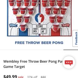 Wembley Free Throw Beer Pong Party Game Target