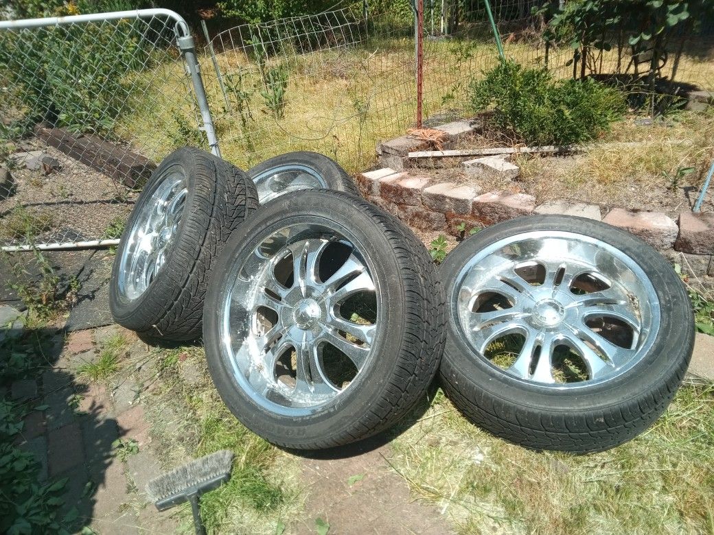 Tires and rims set of 4