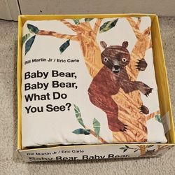 RARE Eric Carle Baby Bear Baby Bear What Do You See Cloth Book (Brand New)
