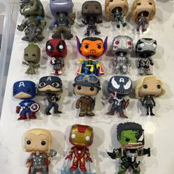 Funko Pop Marvel Iron Man Captain America Thor Lot