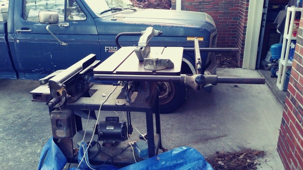 Antique Delta Milwaukee table saw jointer combo