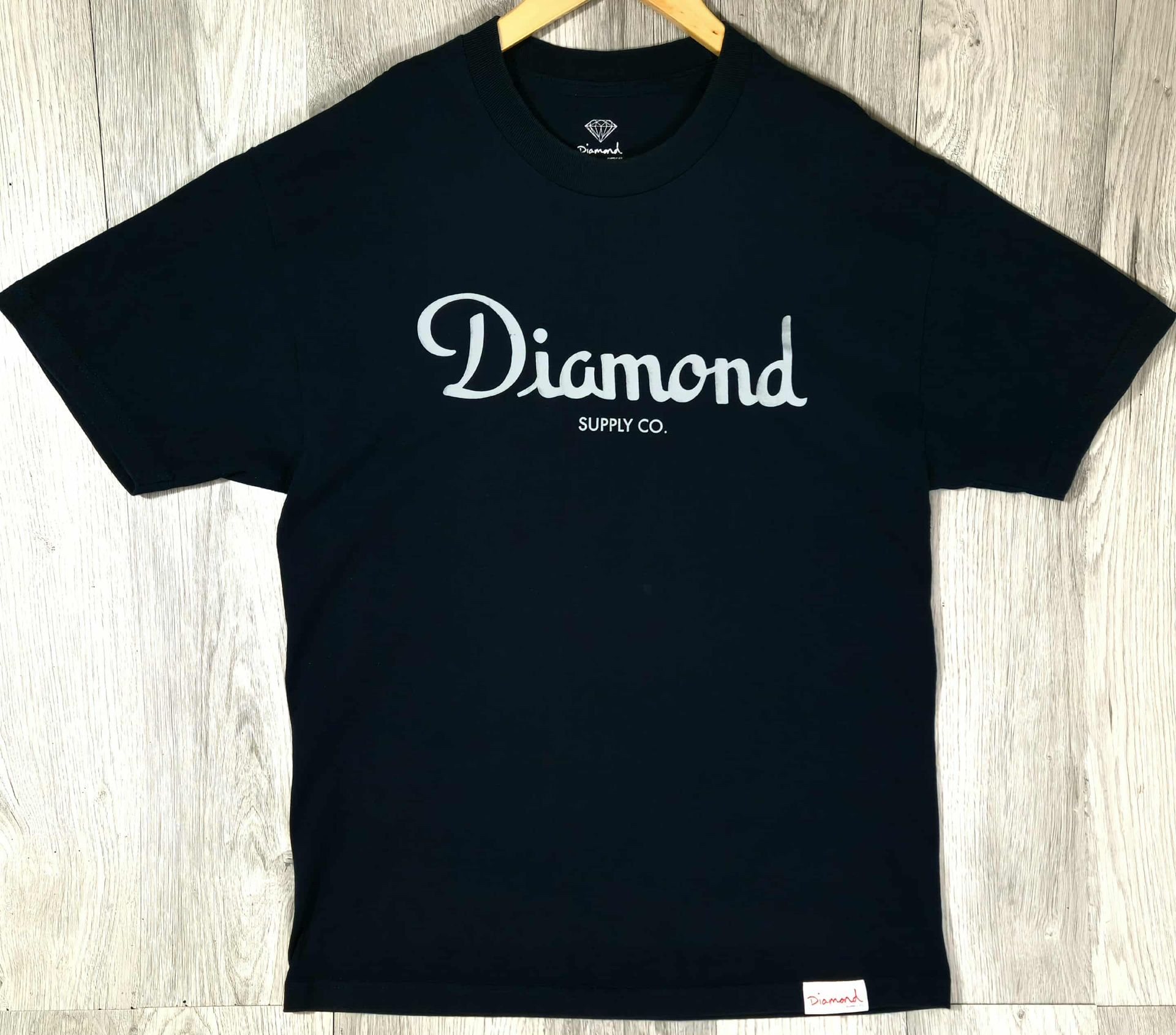 Diamond Supply Co Script Logo Tee Black Size L #6