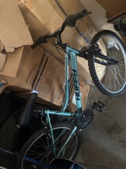 Blue mountain bike