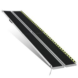 Portable Folding Aluminum Alloy
Wheelchair Ramp
Dimension: 29 in W X 10 ft L X 2 in H Extended