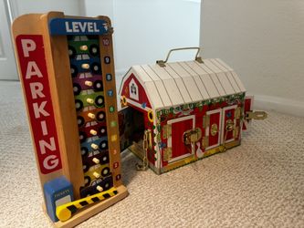 Melissa & Doug Latches Barn And Stack & Count Parking Garage