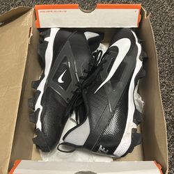 Nike Alpha Menace 4 Shark Football Cleats – Black/White – Like New
