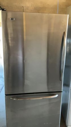 Maytag Bottom Freezer Stainless Steel Refrigerator Fridge
