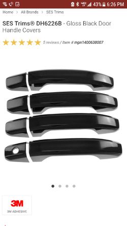 2014-2017 GMC SIERRA/CHEVY SILVERADO DOOR HANDLE COVERS.