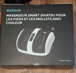 Nekteck Smart Shiatsu Foot & Calf Massager with Heat – Model NK-FLM01