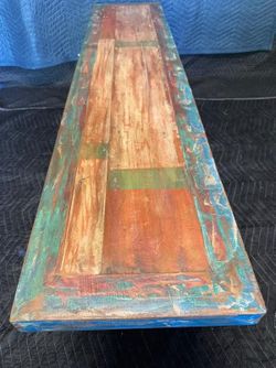 Indonesian reclaimed wood bench