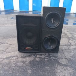 Kenwood 12s. and Harbinger 15