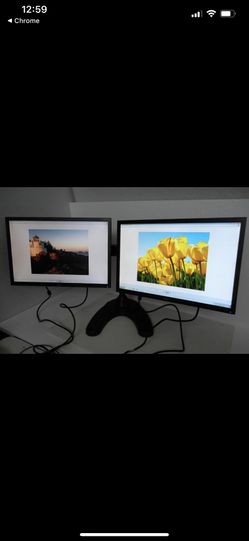 VIVO Quad Mount With 2 Acer Monitors Dual Display 24”