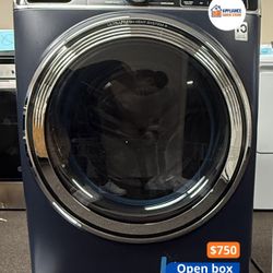 GE Profile 5.3 cu. ft. Front Load Washer, Sapphire Blue, UltraFresh Vent + SmartDispense (PFW870SPVRS)