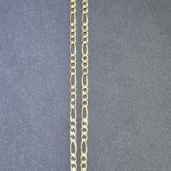 *On Sale* 14kt YG Figaro Chain. (C-1) 24" 4mm SEMI-SOLID. ASK FOR RYAN. #(contact info removed)88