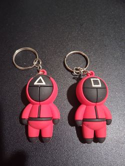 New 2 pieces of SQUID GAME Keychains