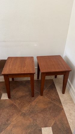 Pair of end tables