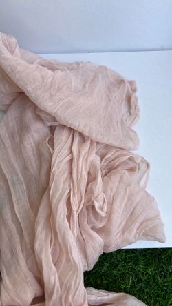 Wedding decor.  gasa arrugada de color rosa melocotón, perfecta para accesorios de moda o decoración de eventos.