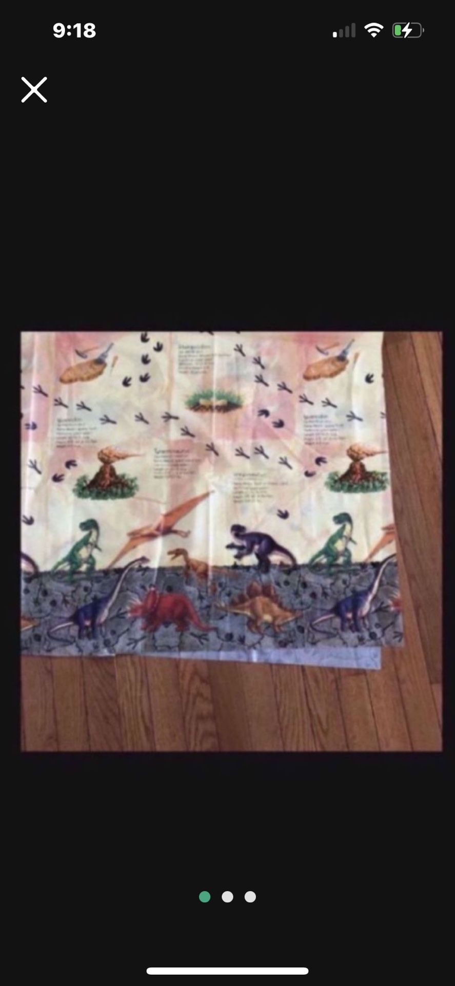 Dinosaur Plastic Table Cloth 54x108