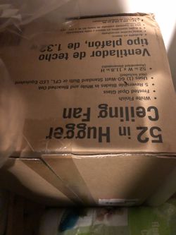 Brand new in the box white ceiling fan