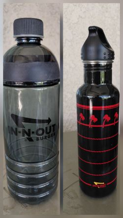 In n out burger water bottles