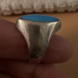 Turquoise & silver Ring