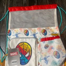 Spiderman Beach Bag/ Swimming Bag