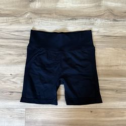 YEOREO Women High Waist Workout Yoga Gym Smile Contour Seamless Cycling Shorts