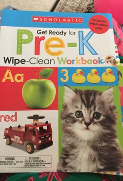 Get ready for pre k wipe clean workbook