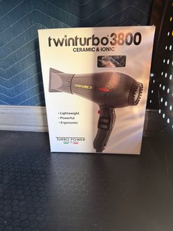 Turbo Power Twin Turbo 3800 Ceramic & Ionic Hair Dryer
