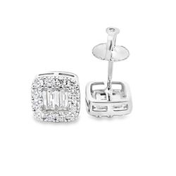 Sterling Silver VVS Moissanite 0.93 CTW Fancy Earring