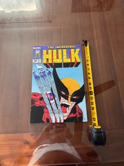 Hulk & Wolverine Comic Metal Sign