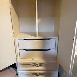 White Wooden Armoire