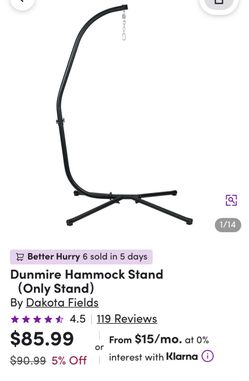Dakota Fields Dunmire Hammock Chair Stand