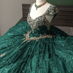 Green Quinceañera Dress