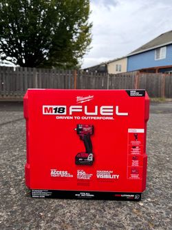 NEW Milwaukee M18 FUEL 3/8” Impact Wrench Kit w/ 2 Batteries – 2854-22R