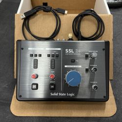 SSL 2+ USB Audio Interface – Solid State Logic (With Cables)