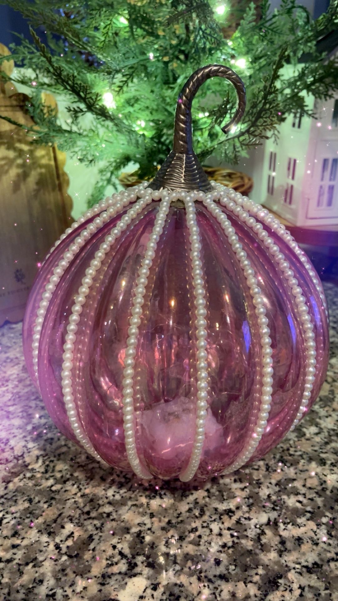 Pink Pumpkin Decor