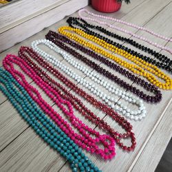 60" Double Wrap Layering Necklace 