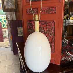 Mid Century Danish, Porcelain Table Lamp Large