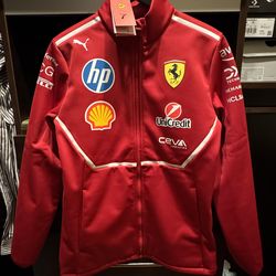 Men’s Puma Scuderia Ferrari F1  Team Softshell Zip Up Jacket 2025 Red Size Small