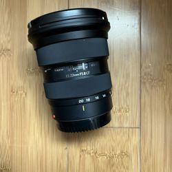 The Tokina atx-i 11-20mm F2.8 CF (CF means cropped frame)